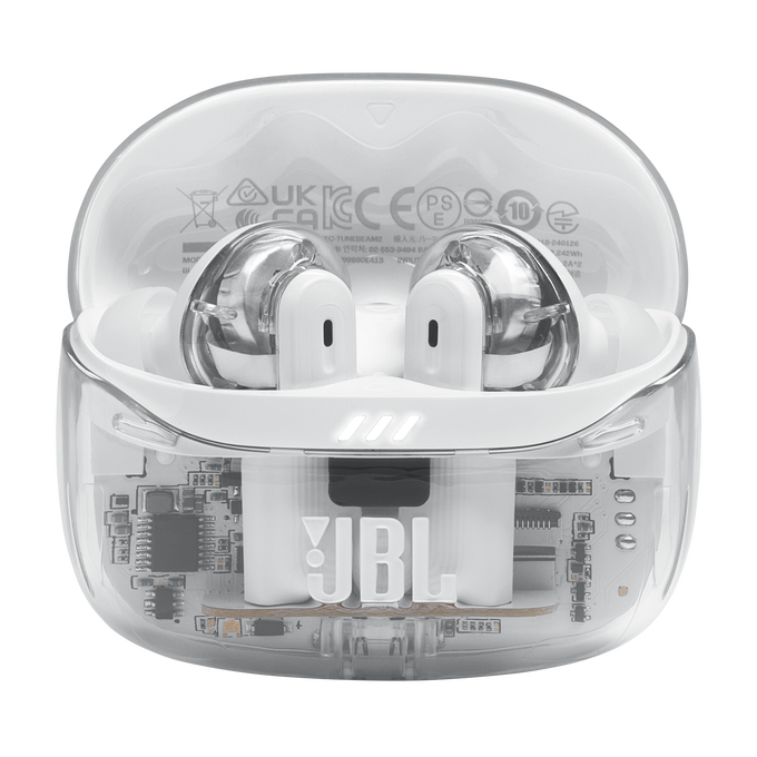 JBL Tune Beam 2 Ghost Edition - Ghost White - True Wireless Noise Cancelling Earbuds - Detailshot 1 image number null